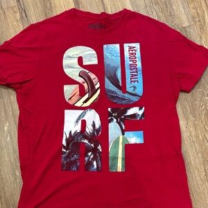 Aeropostale Red Graphic Tee